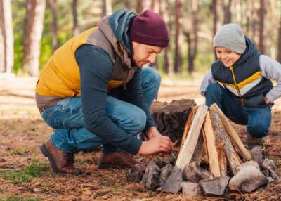 outdoor campfire