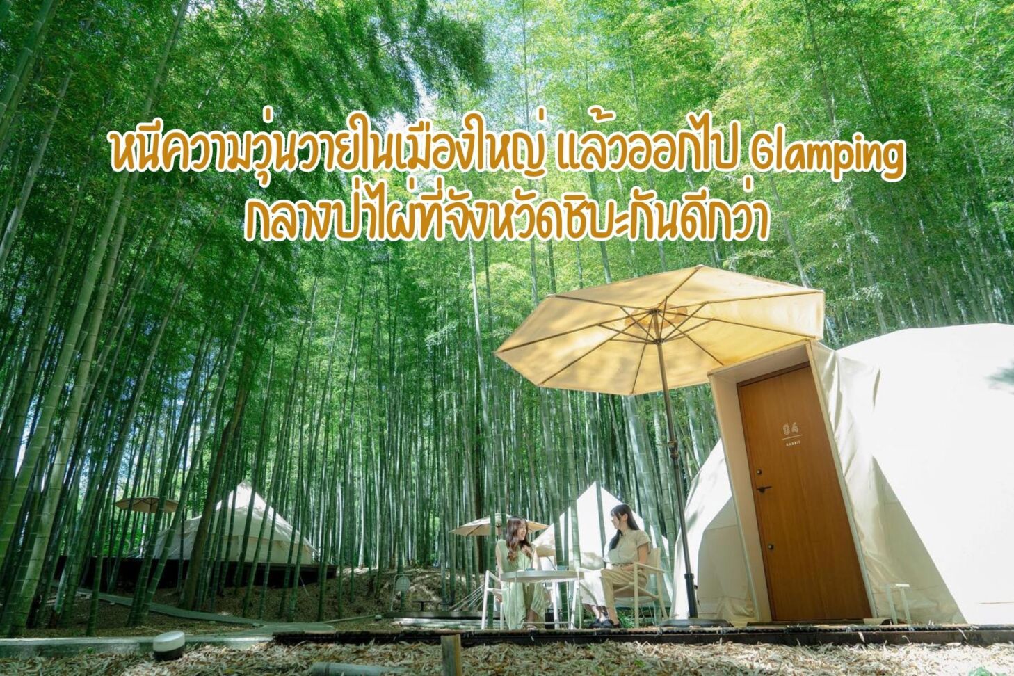 หนีความวุ่นวายในเมืองใหญ่ แล้วออกไป Glamping กลางป่าไผ่ที่จังหวัดชิบะกันดีกว่า